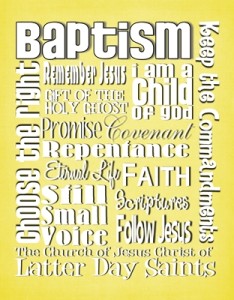 Baptism subway art YELLOW sm